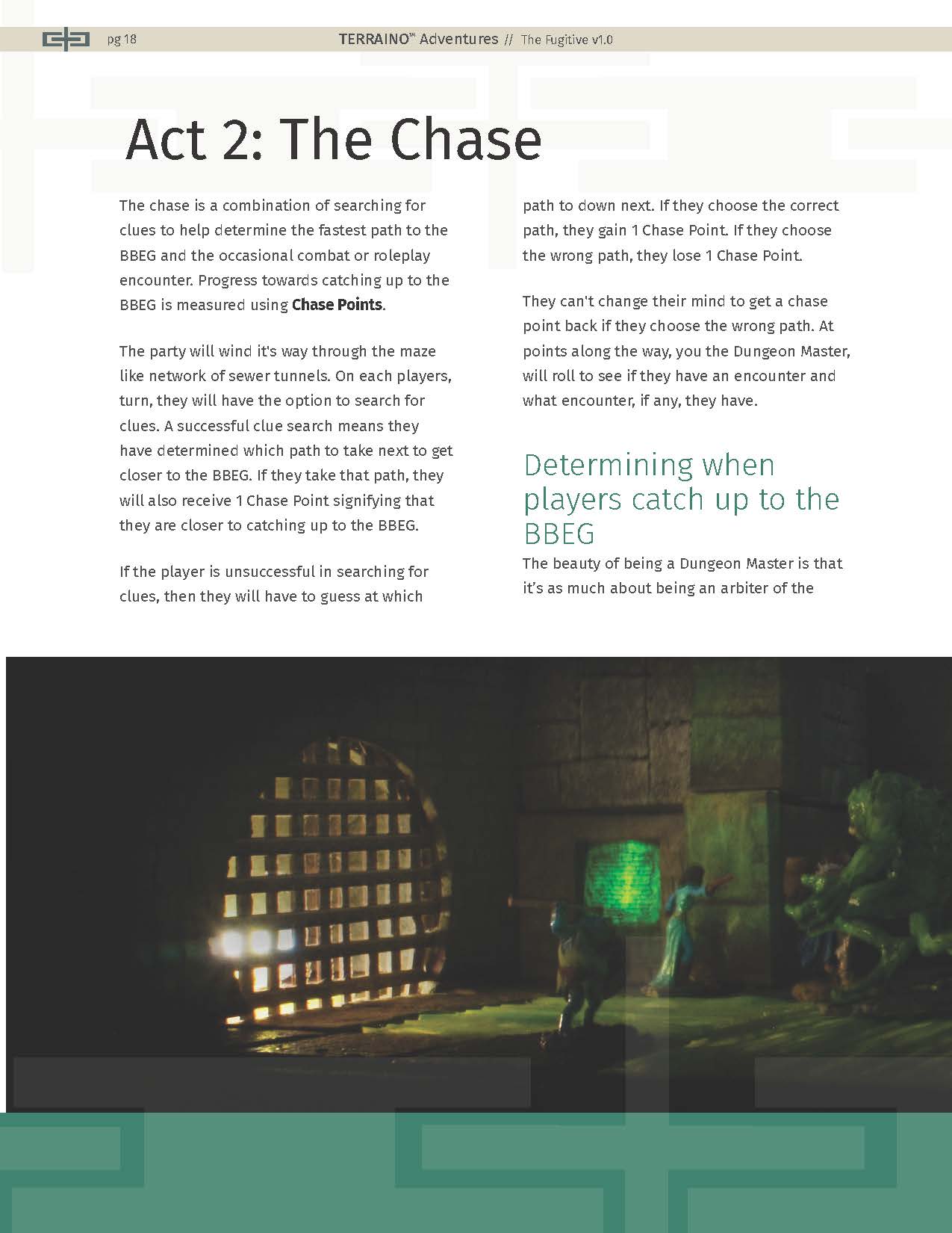 The Fugitive: A 5e/PF2 Adventure with new TERRAINO Templates & Printable Textures