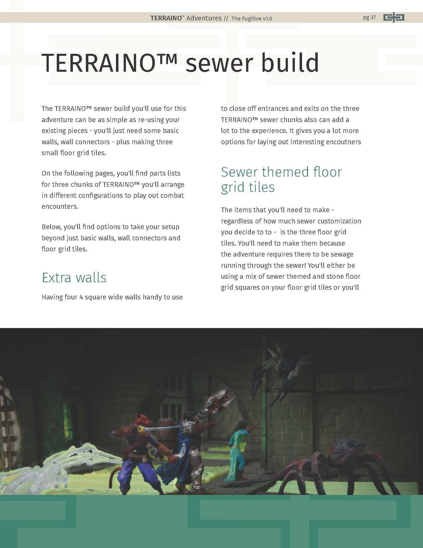 The Fugitive: A 5e/PF2 Adventure with new TERRAINO Templates & Printable Textures