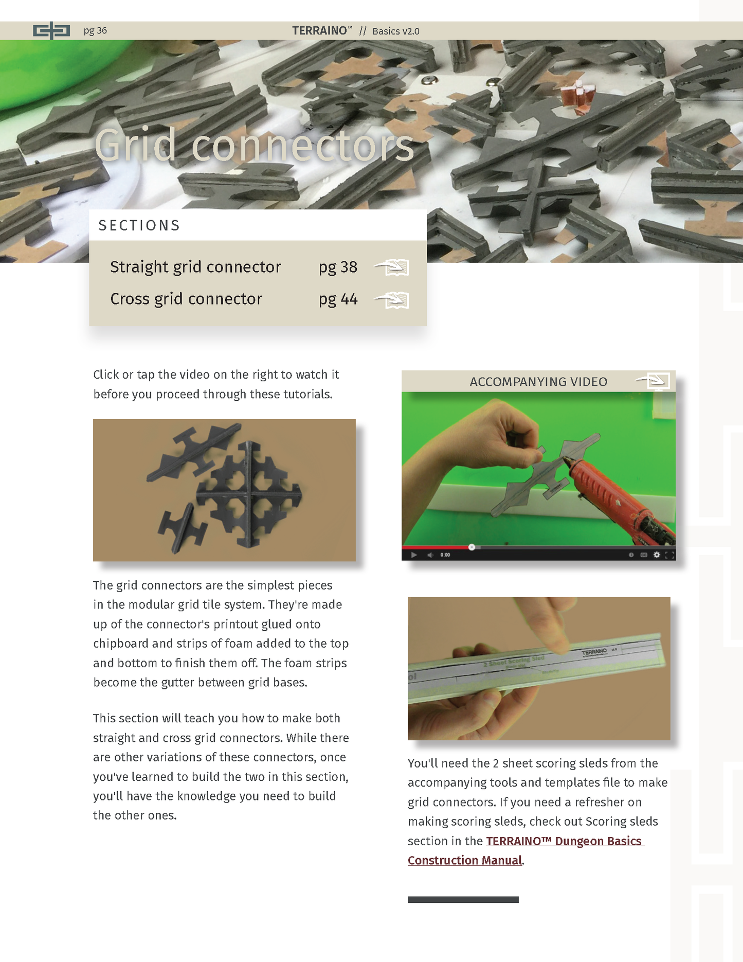 TERRAINO Modular Floor Tiles Instructions, Tools & Templates