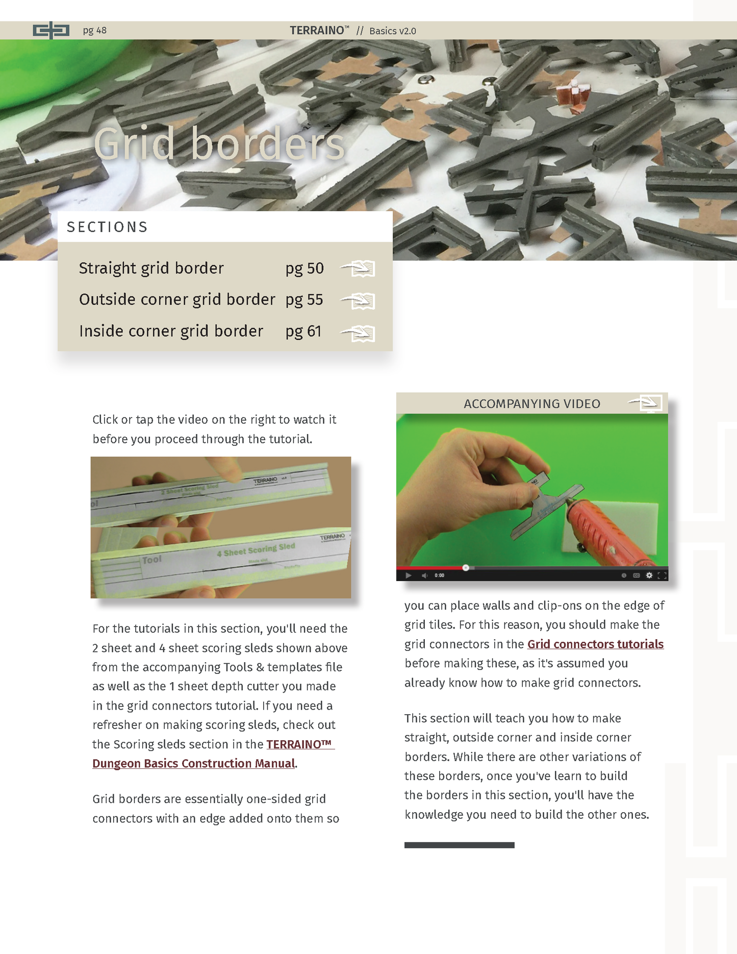 TERRAINO Modular Floor Tiles Instructions, Tools & Templates
