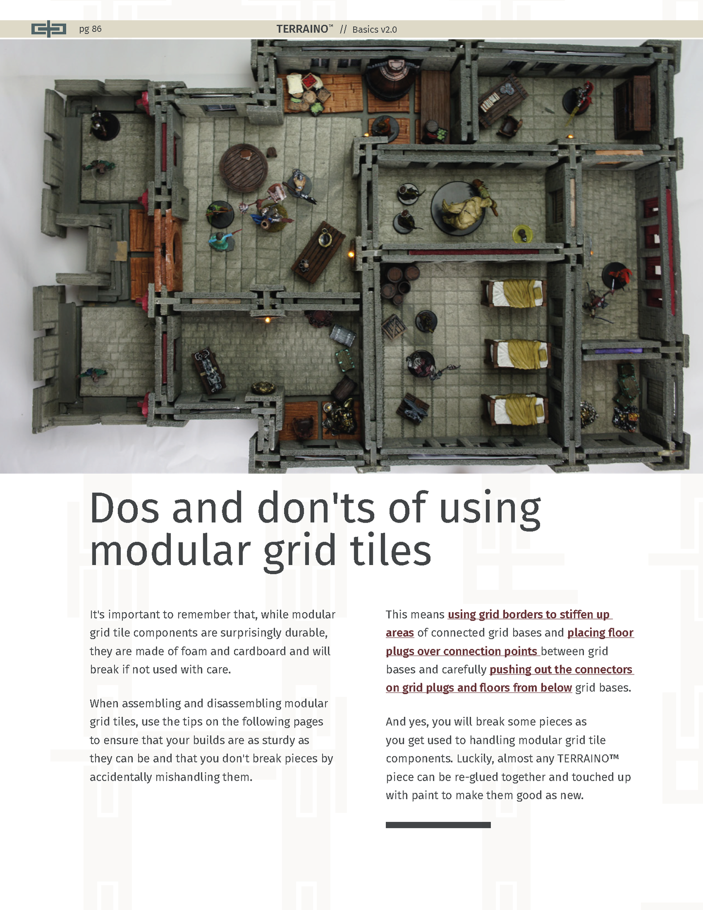 TERRAINO Modular Floor Tiles Instructions, Tools & Templates