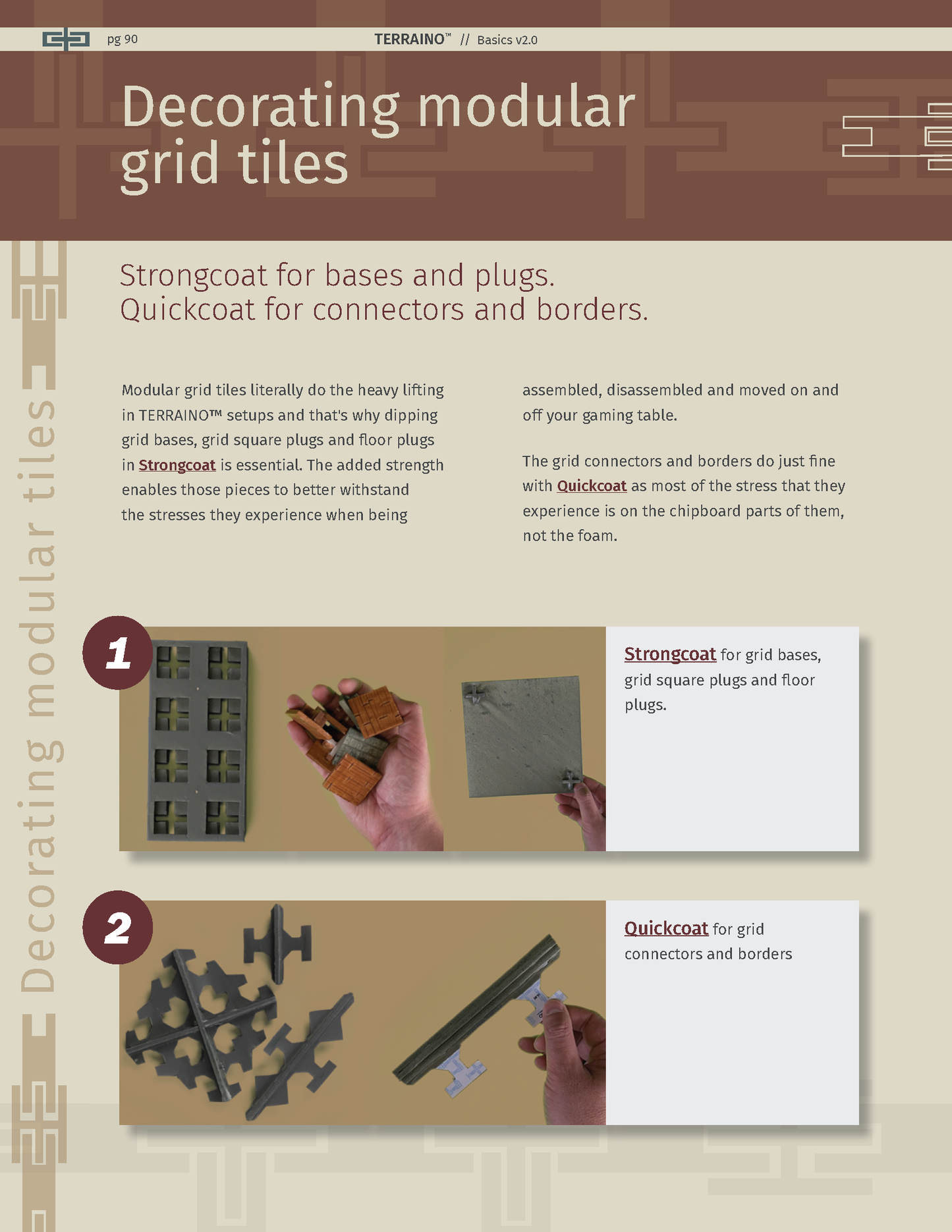 TERRAINO Modular Floor Tiles Instructions, Tools & Templates