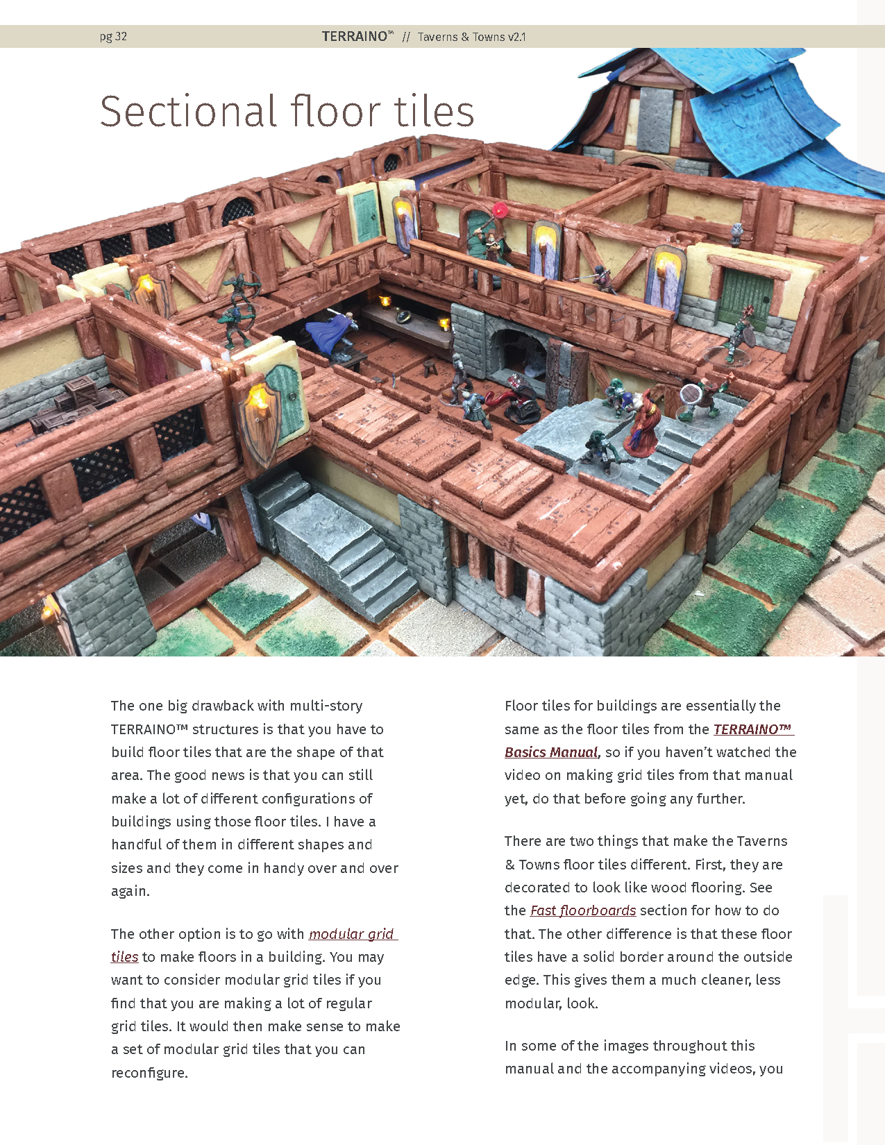 TERRAINO Taverns & Towns Instructions, Tools & Templates