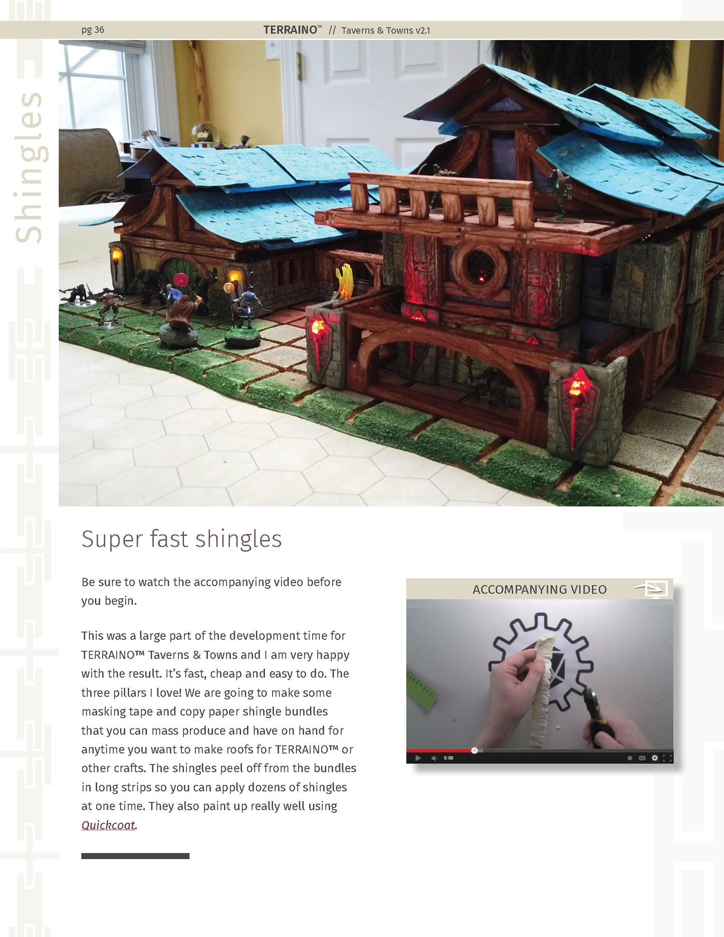 TERRAINO Taverns & Towns Instructions, Tools & Templates