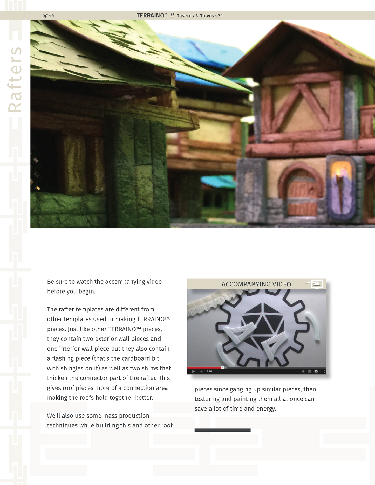 TERRAINO Taverns & Towns Instructions, Tools & Templates