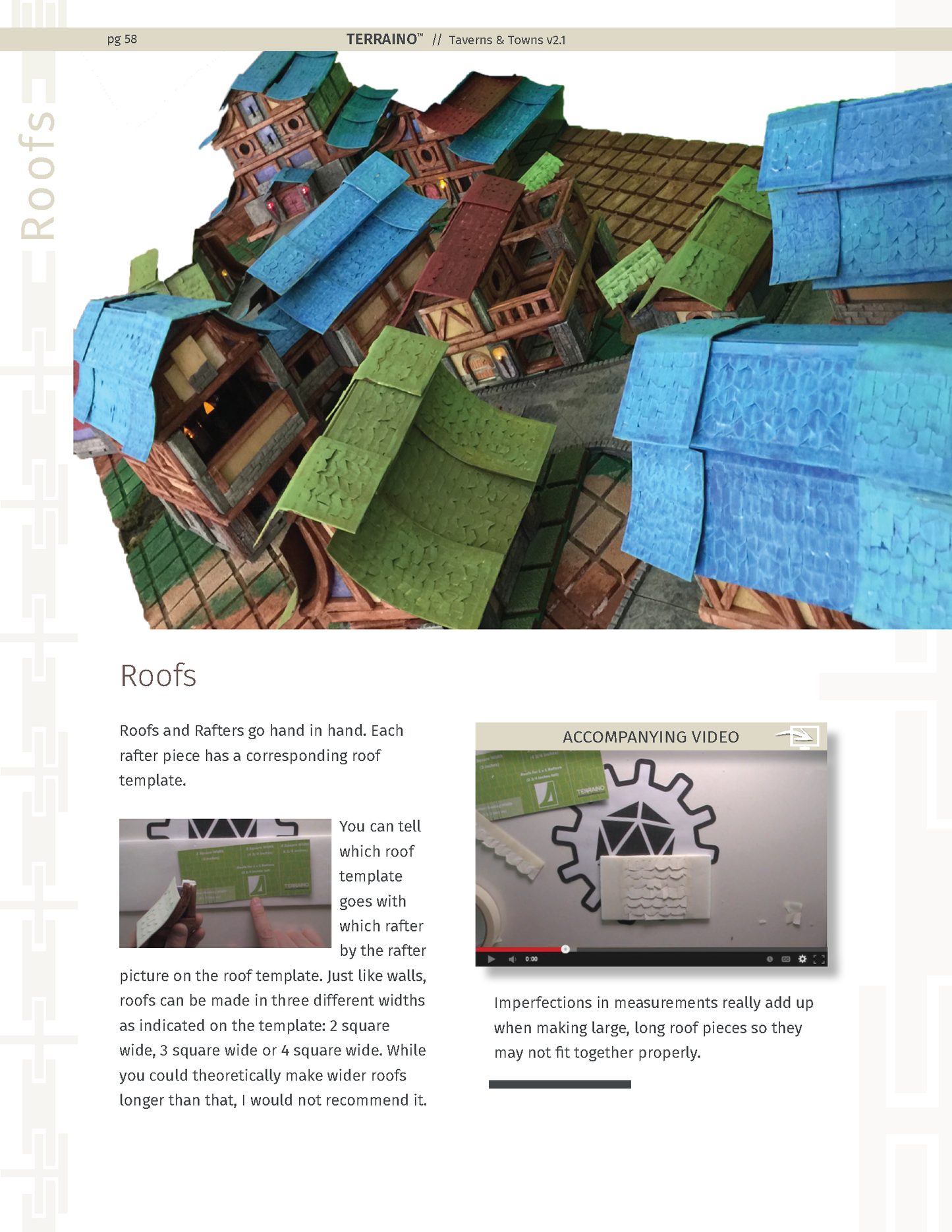 TERRAINO Taverns & Towns Instructions, Tools & Templates