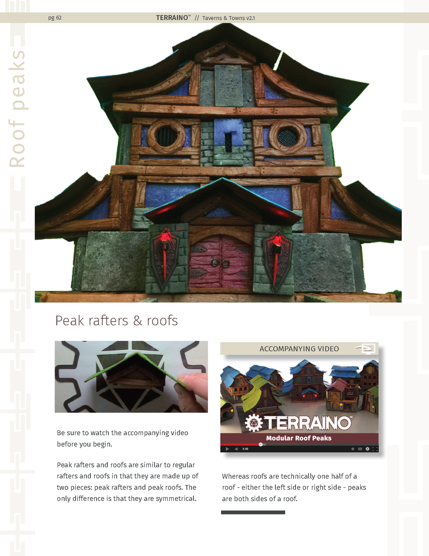 TERRAINO Taverns & Towns Instructions, Tools & Templates