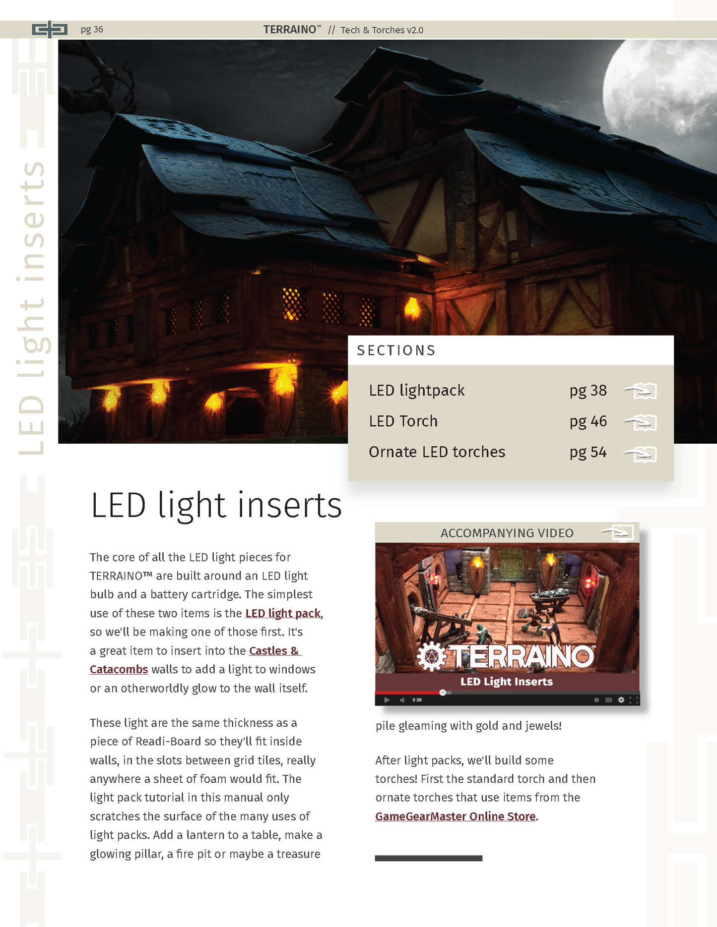 TERRAINO Tech & Torches Instructions, Tools, Templates & Printable Textures