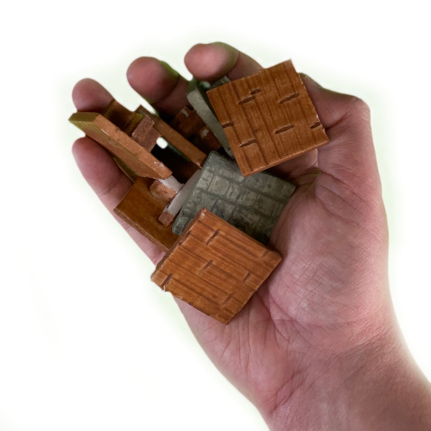 TERRAINO Modular Floor Tiles grid plugs allow you to mix and match different floor styles together.