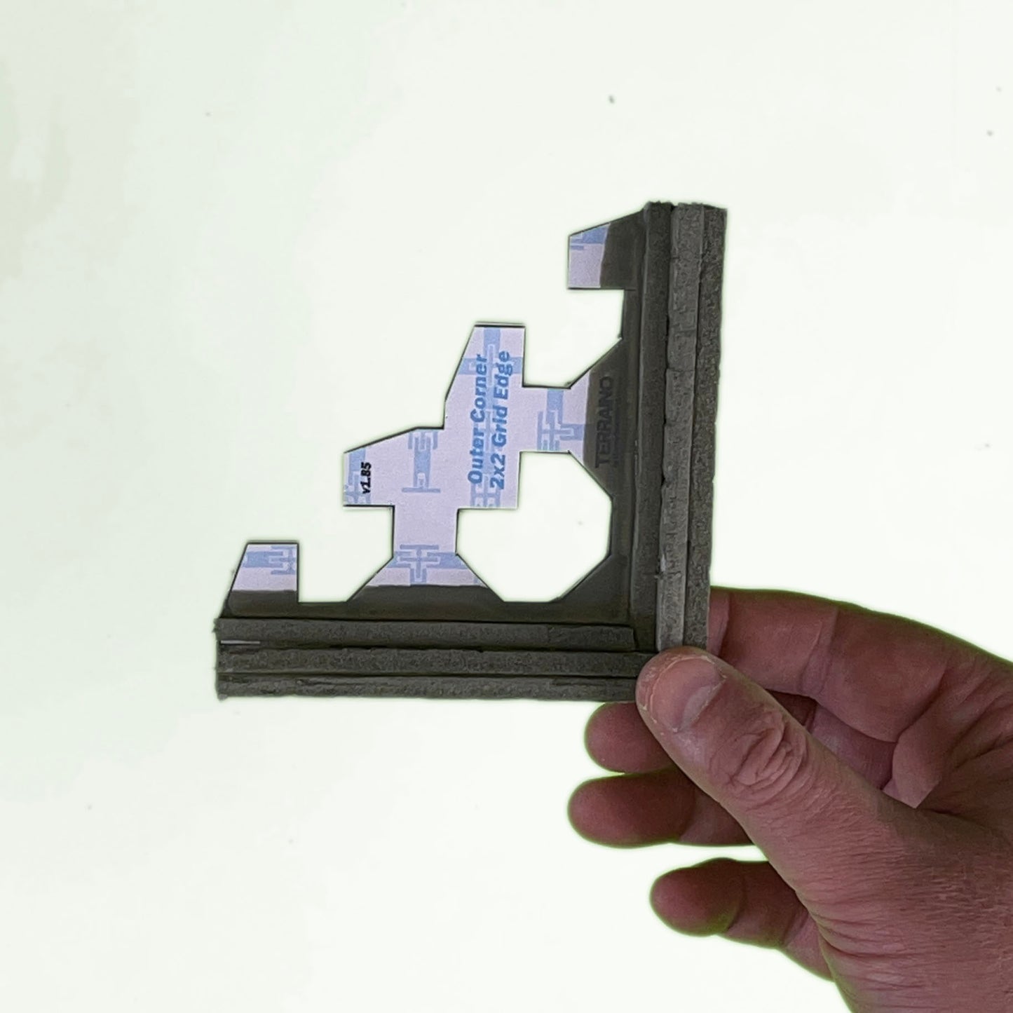 TERRAINO Modular Floor grid borders and grid connectors are a snap to make using the accompanying printable build guides.