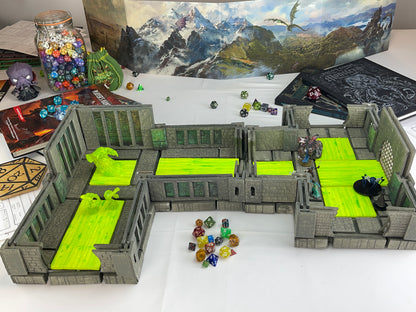 Use all three or just 2 of the TERRAINO sewers modular terrain for your adventure encounters