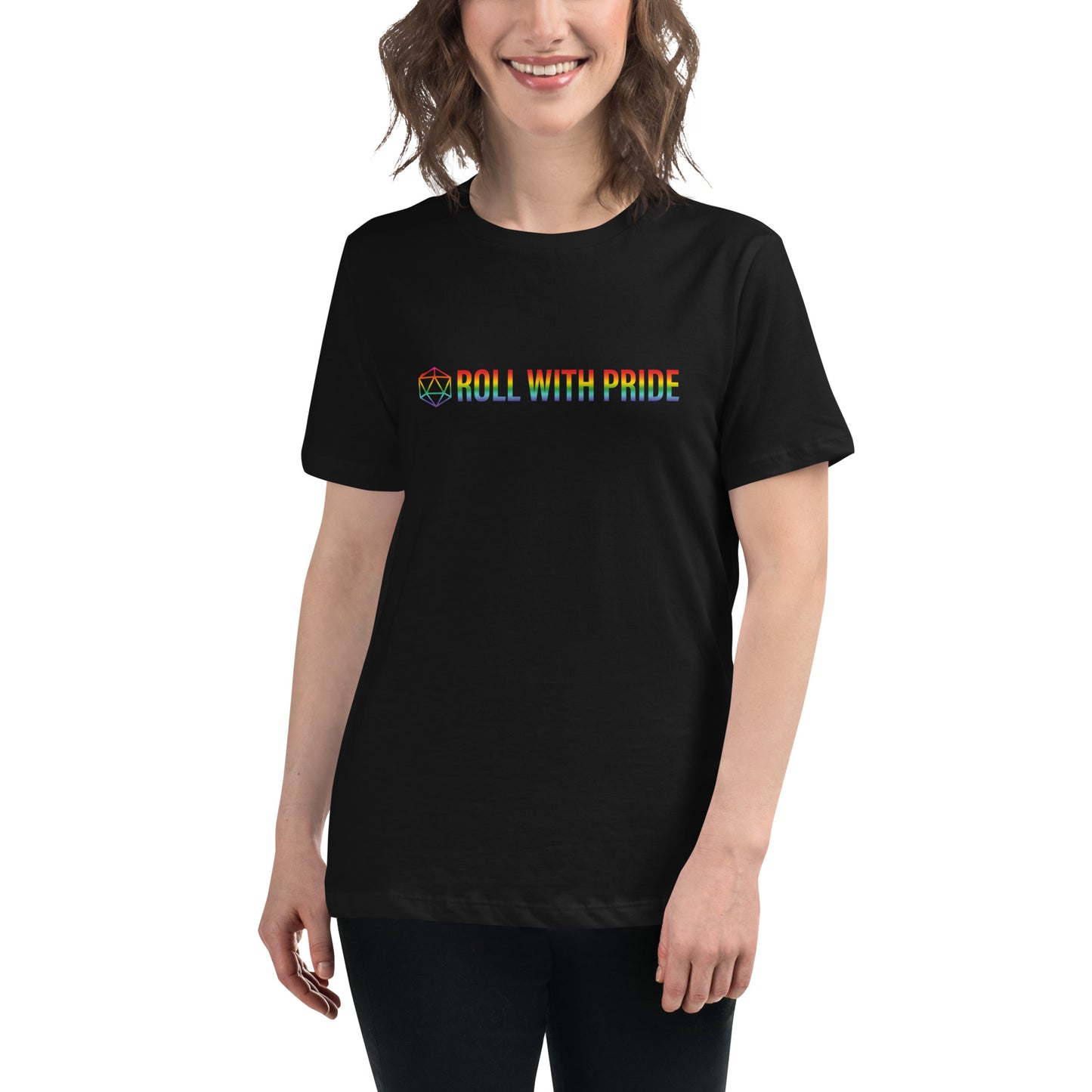 Women's Roll with Pride Reversed d20 Relaxed T-Shirt