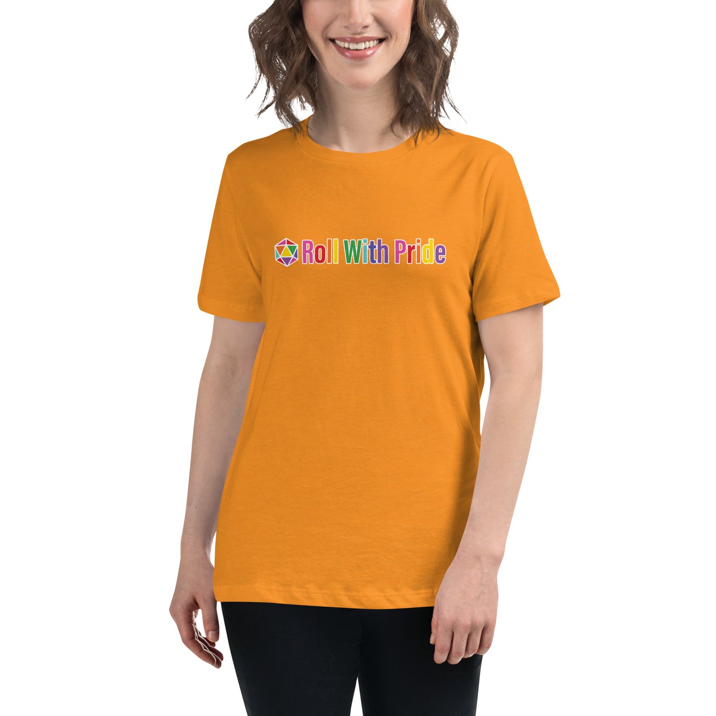 Women's Roll with Pride Faceted d20 Relaxed T-Shirt