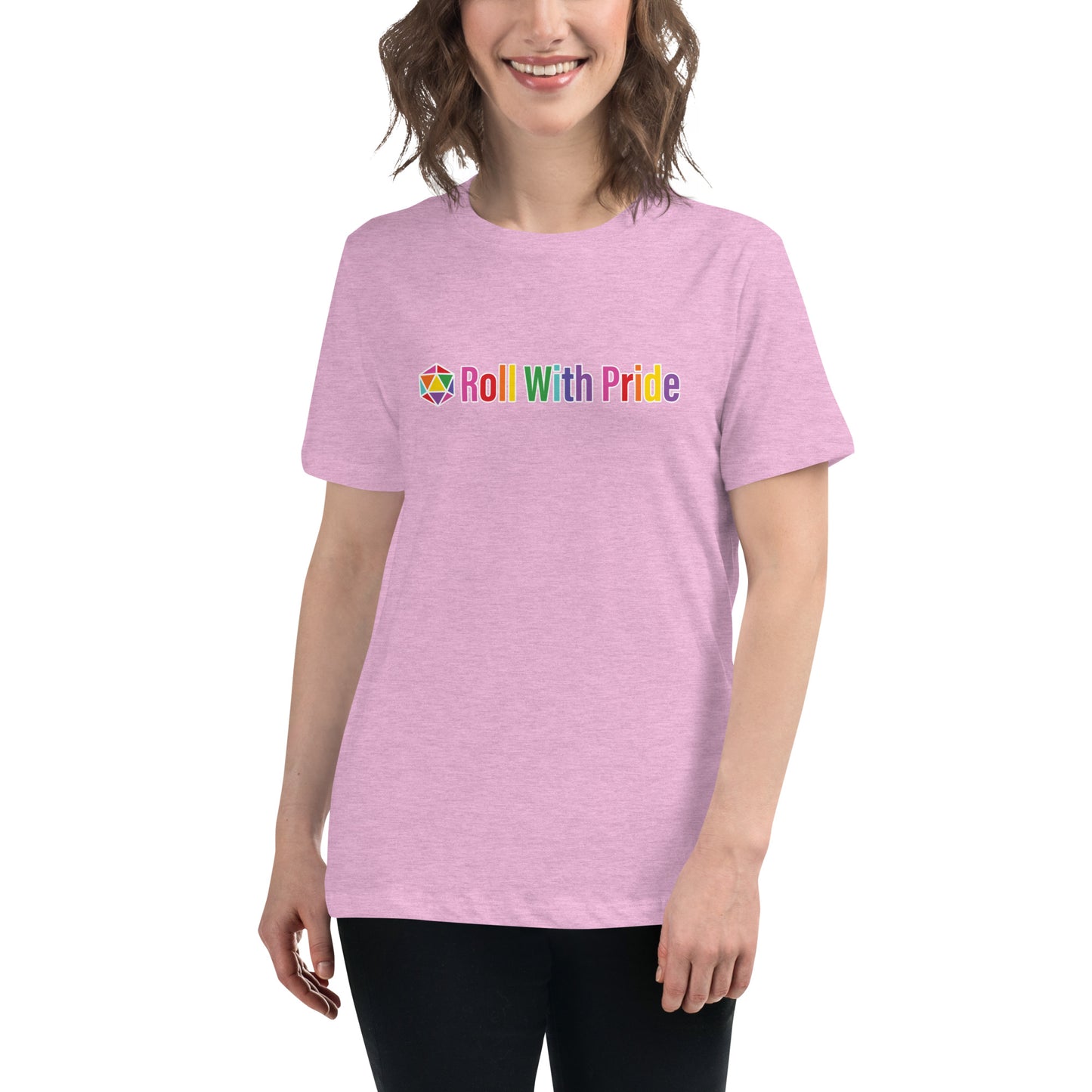 Women's Roll with Pride Faceted d20 Relaxed T-Shirt