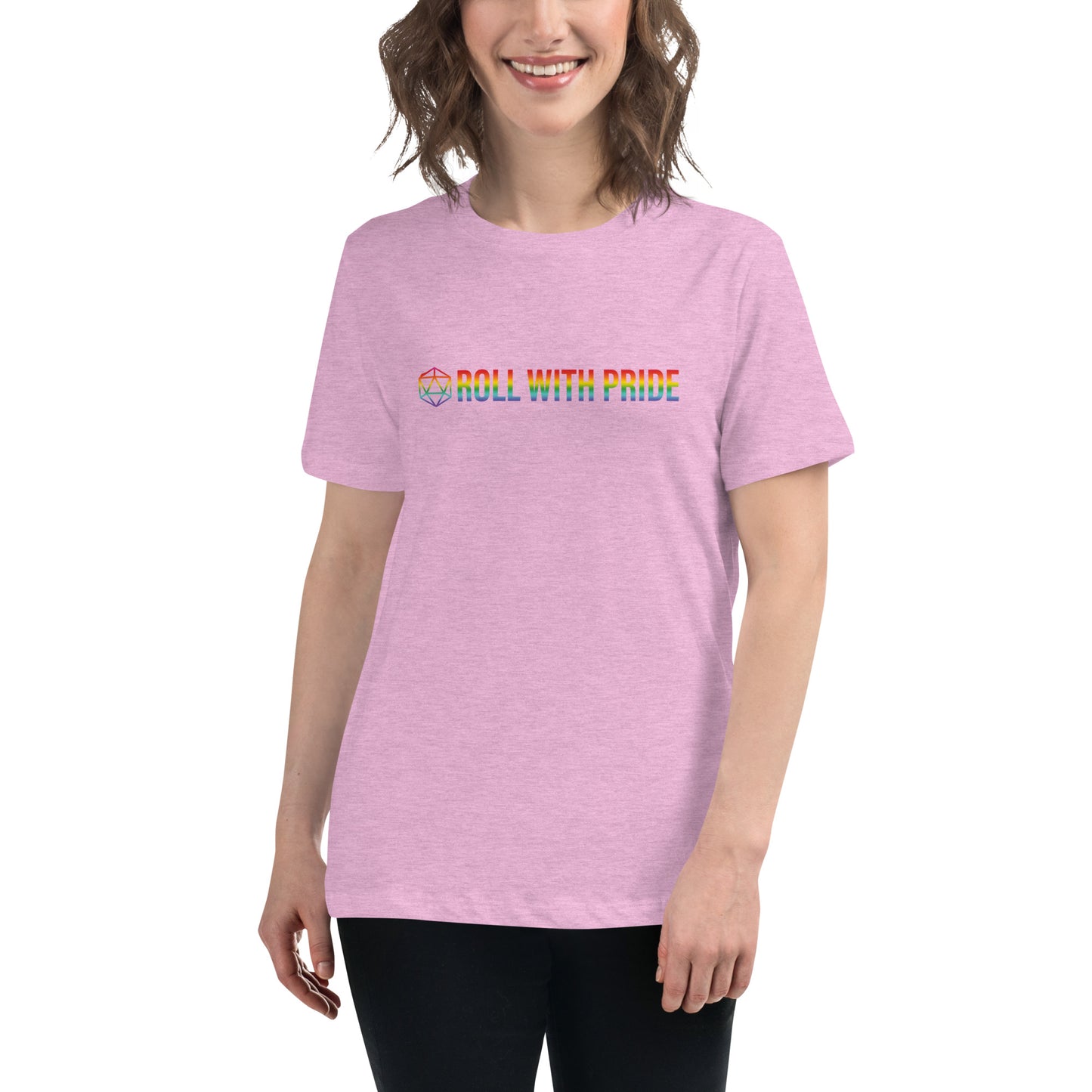 Women's Roll with Pride Reversed d20 Relaxed T-Shirt
