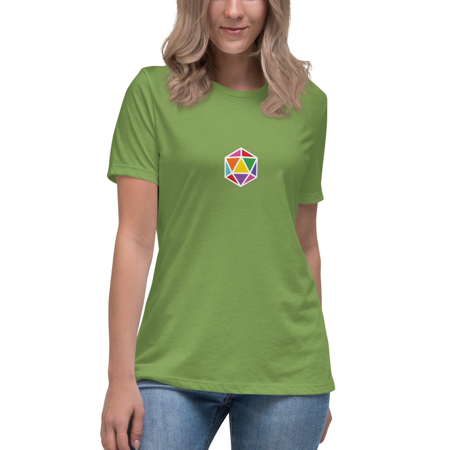 Women's Pride Faceted d20 Relaxed T-Shirt