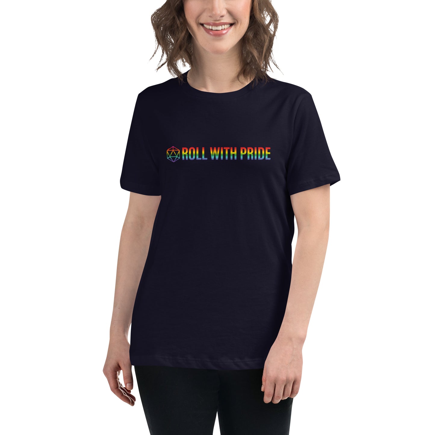 Women's Roll with Pride Reversed d20 Relaxed T-Shirt