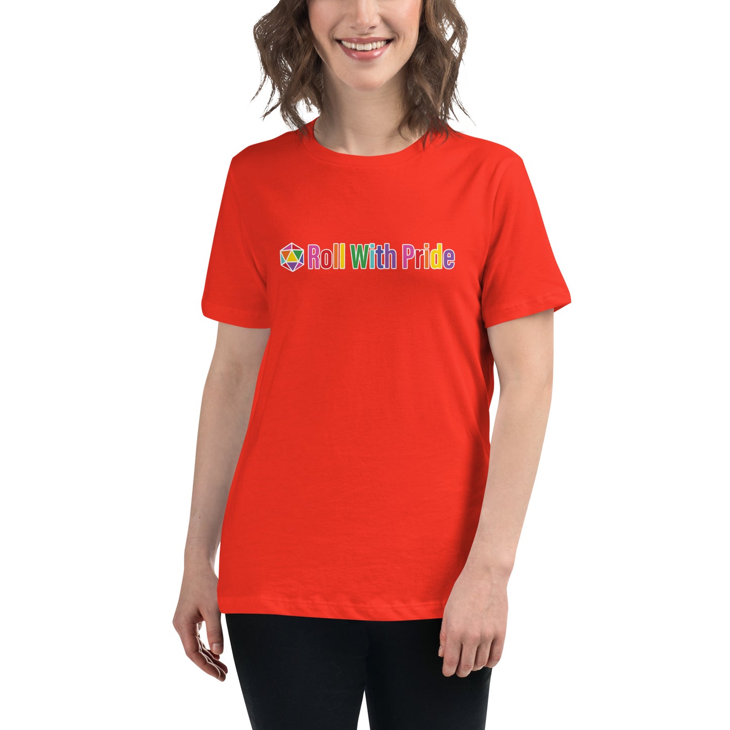 Women's Roll with Pride Faceted d20 Relaxed T-Shirt