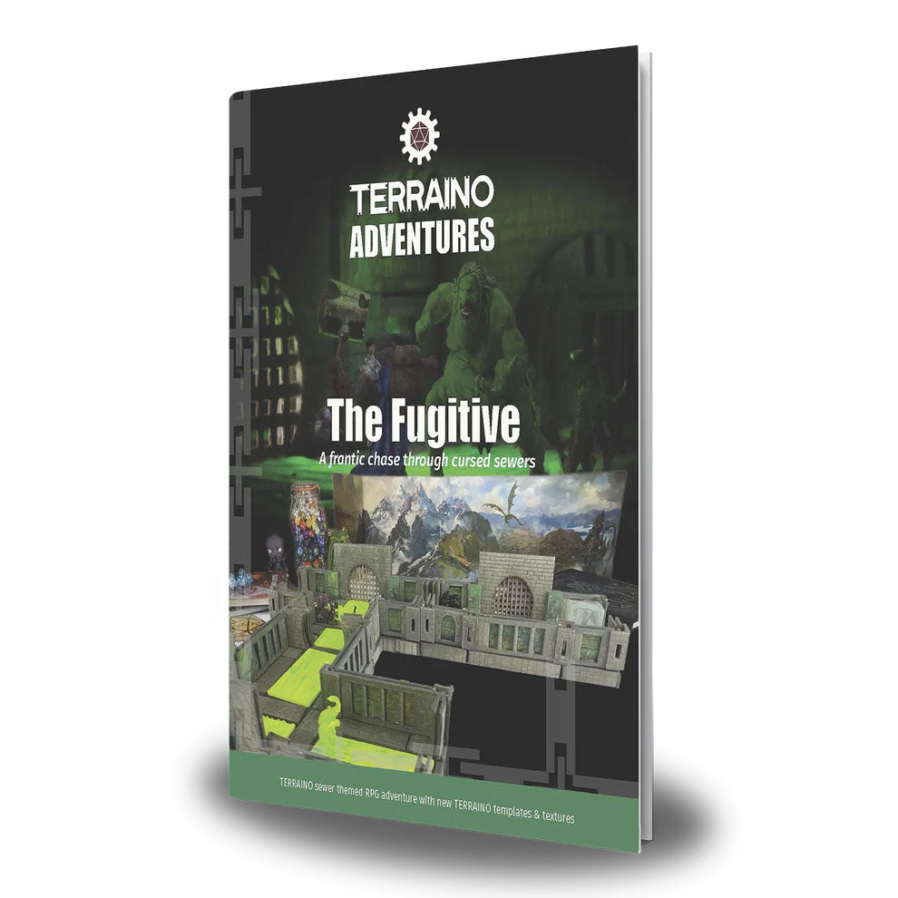 The Fugitive: A 5e/PF2 Adventure with new TERRAINO Templates & Printable Textures