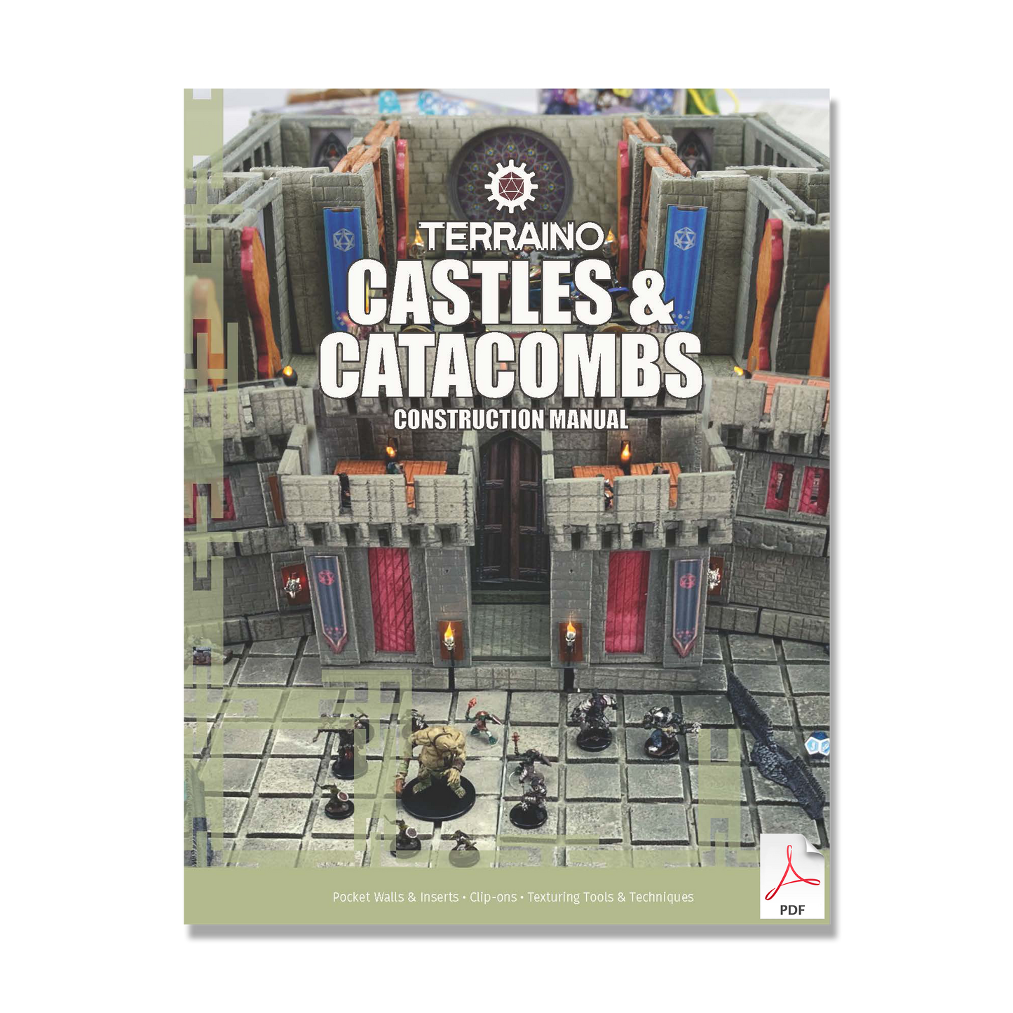 TERRAINO Castles & Catacombs Instructions, Tools, Templates & Printable Textures