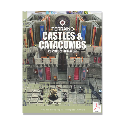 TERRAINO Castles & Catacombs Instructions, Tools, Templates & Printable Textures