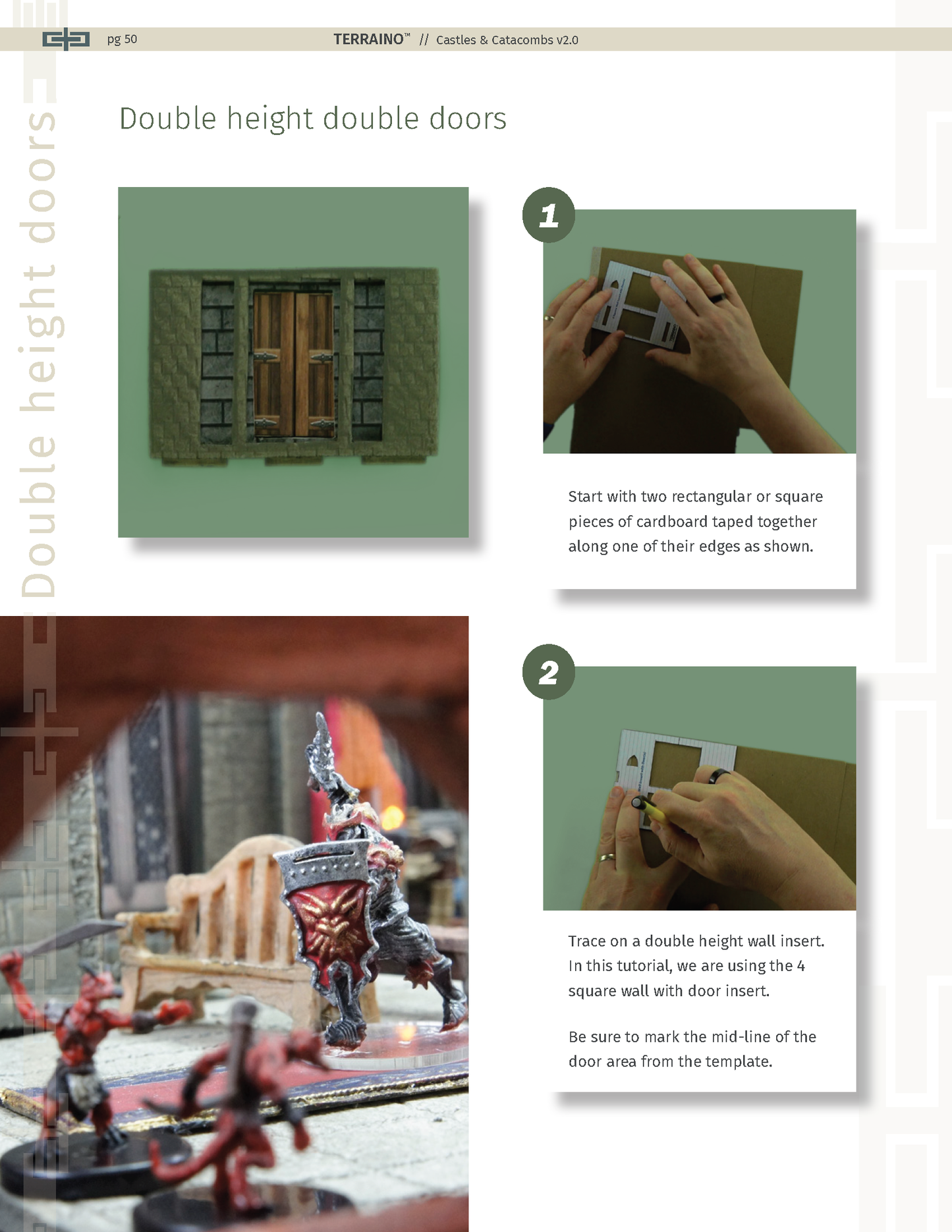 TERRAINO Castles & Catacombs Instructions, Tools, Templates & Printable Textures