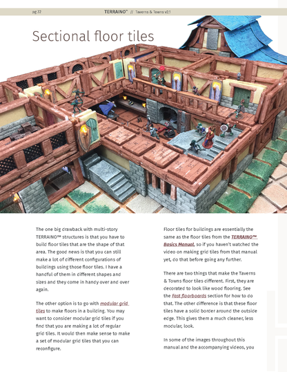 TERRAINO Taverns & Towns Instructions, Tools & Templates