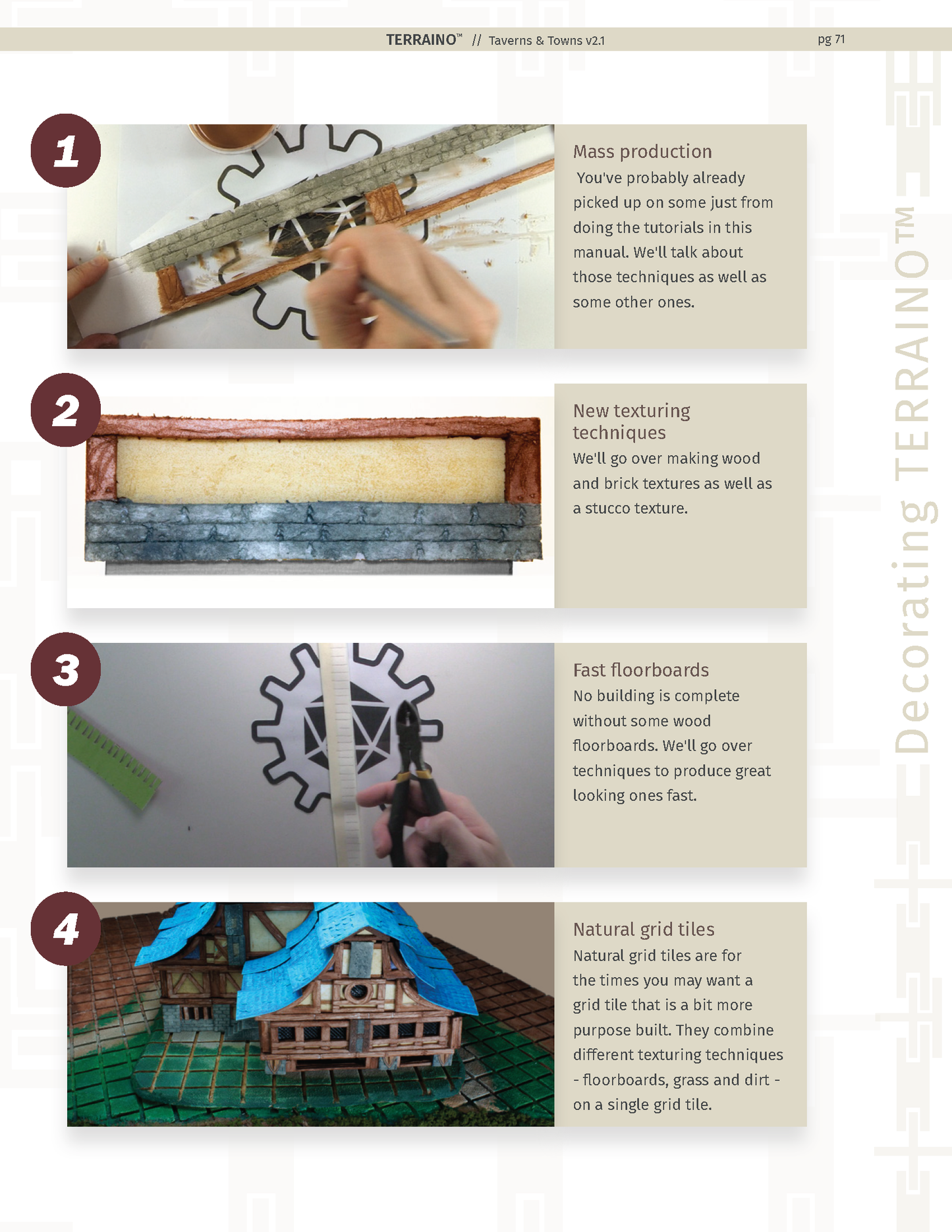 TERRAINO Taverns & Towns Instructions, Tools & Templates