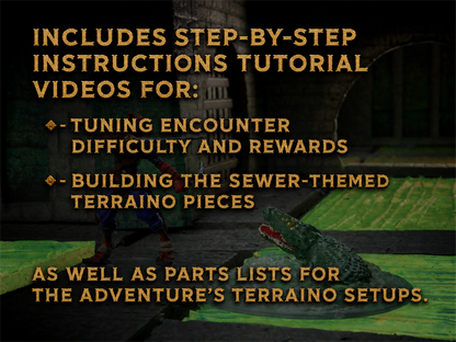 TEST - The Fugitive - A 5e TERRAINO Adventure & Sewers Add-on