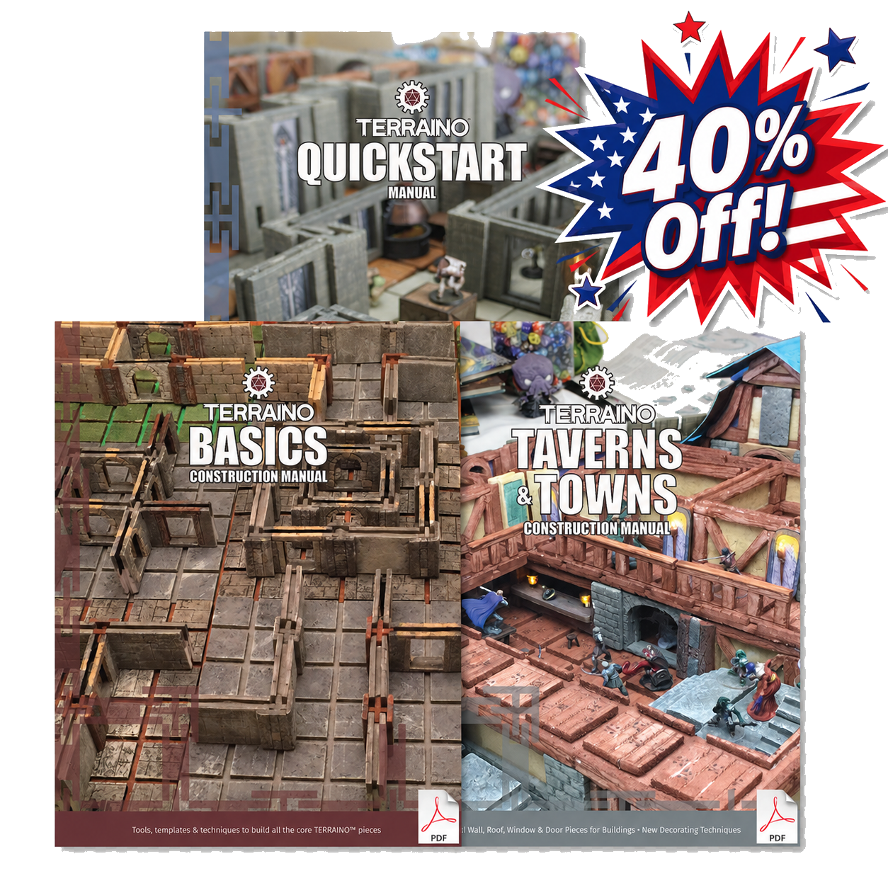 Save 40% on the TERRAINO Dungeons & Towns Starter bundle. 