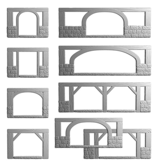 3D Print Ready TERRAINO Taverns & Towns Archways D&D Tabletop terrain tiles