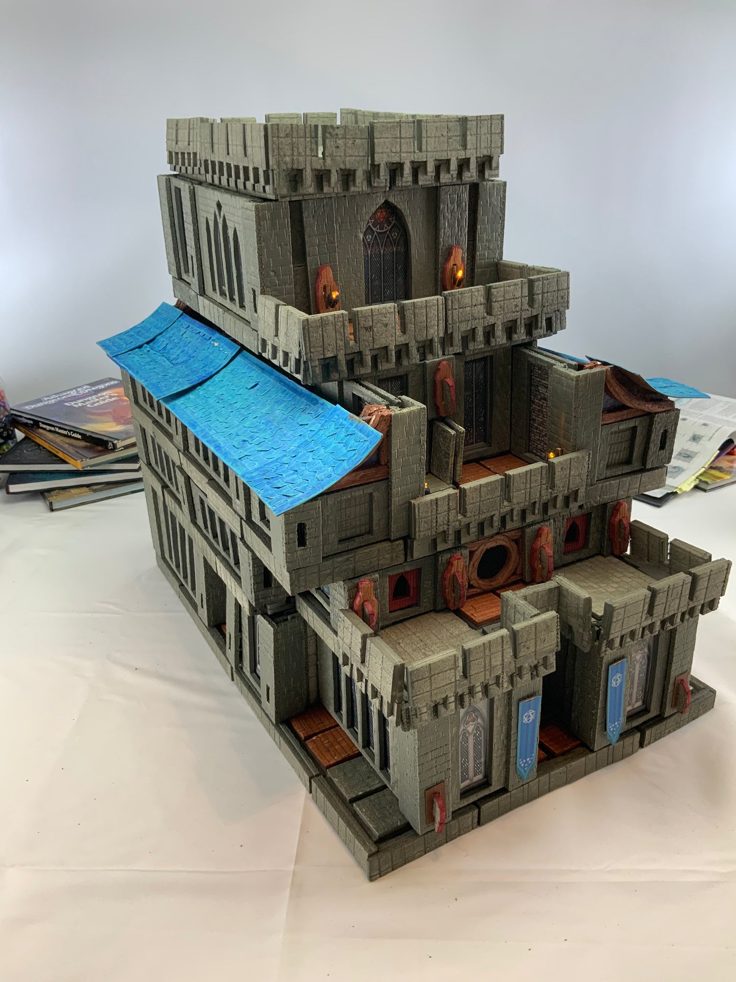 Fortified stronghold for D&D tabletop terrain