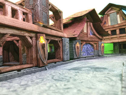 Bring towns to life with TERRAINO tabletop terrain. Take them to the next level with torches from the TERRAINO Tech & Torches Tabletop Terrain Construction Manual.